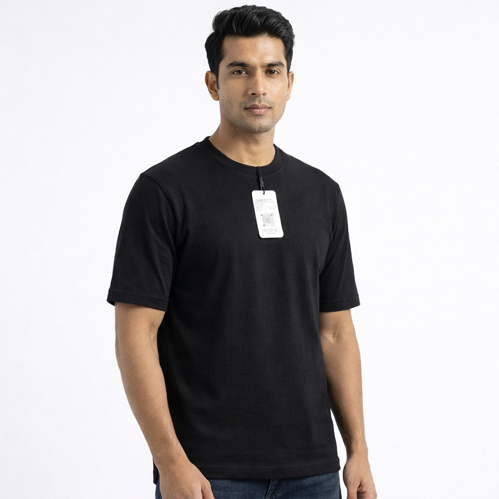 Men’s Premium Solid Black T-Shirt
