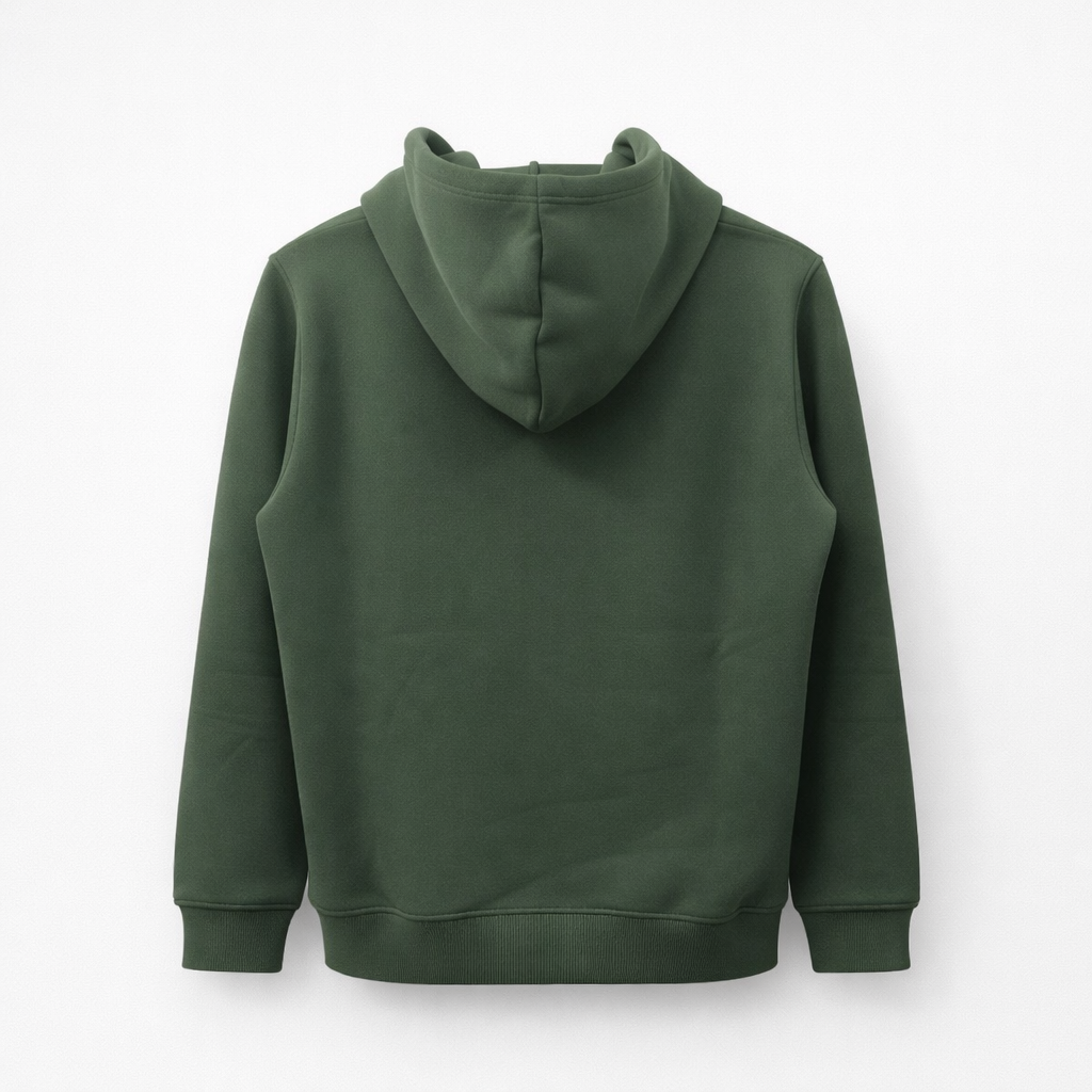 Men’s Premium Dark Green Pullover Hoodie